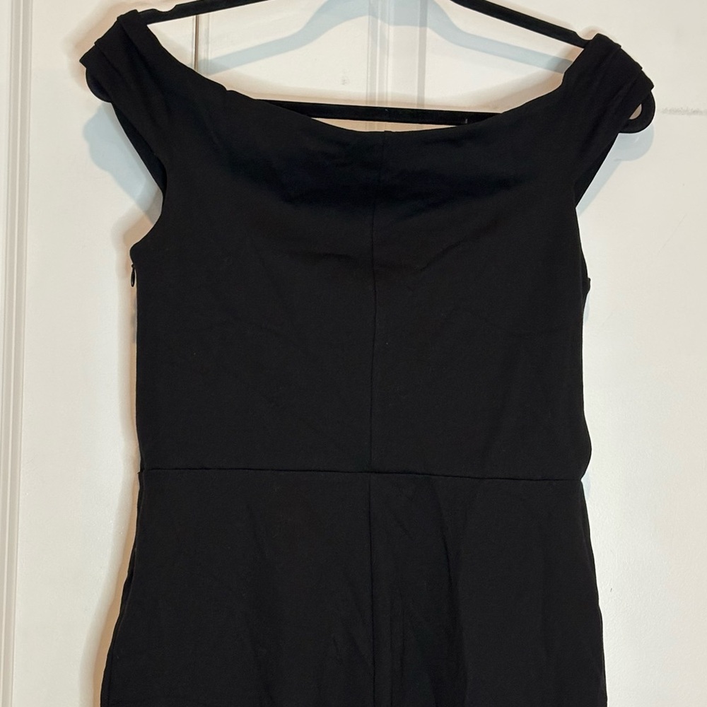 Reformation Black Off-Shoulder Slim Jumpsuit - Picture 10 of 13